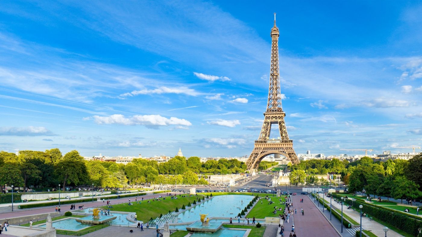 法国巴黎艾菲尔铁塔广场风景壁纸 欧莱凯设计网 08php Com