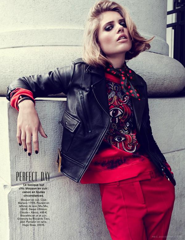 Glamour魅力法国2013年9月-街头经典颜色图案女装秀---酷图编号7