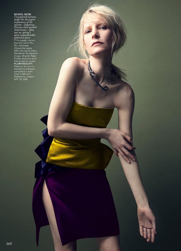 Flare杂志人像-俏皮和优雅的姿态图片