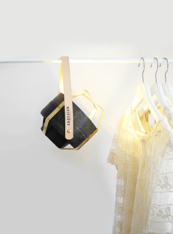 皮革混凝土装饰的照明家居-采用传统材料与古代技术组合成意想不到的家居组合---酷图编号1