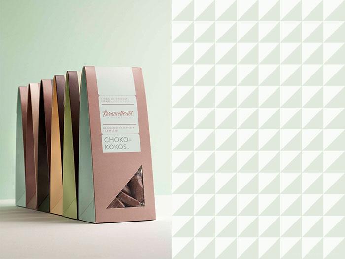 Karamelleriet焦糖美味包装-精致的质感工艺和优美柔和的配色方案,让你有想尝试这些所有美味的焦糖---酷图编号17