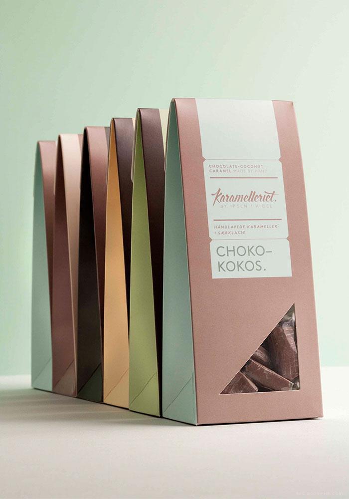 Karamelleriet焦糖美味包装-精致的质感工艺和优美柔和的配色方案,让你有想尝试这些所有美味的焦糖---酷图编号14