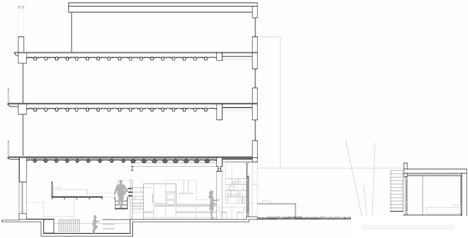 巴塞罗那公寓装修-建筑师将一个古老的洗衣空间转换成一个公寓,有一个书架楼梯---酷图编号13