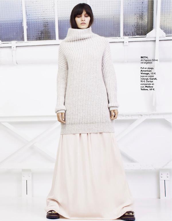 Grazia格拉齐亚法国2013年9月13-宽松的中性色彩针织和舒适的大衣---酷图编号6