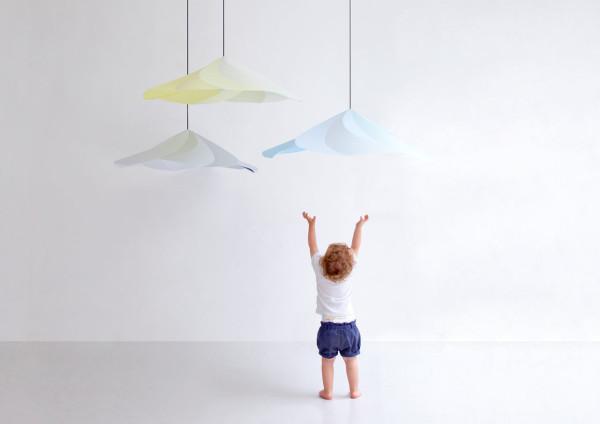 尚蒂伊灯-法国设计师Constance Guisset作品,彩虹的扭曲糖果色彩,褶皱胡须灯片---酷图编号1071416