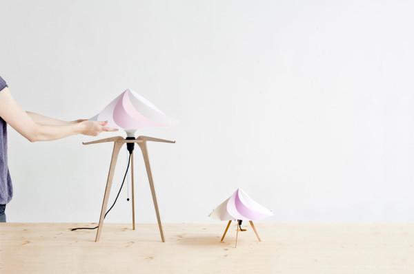 尚蒂伊灯-法国设计师Constance Guisset作品,彩虹的扭曲糖果色彩,褶皱胡须灯片---酷图编号1071417