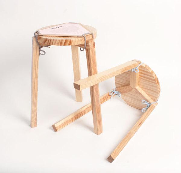 Erpin stool木质圆凳子---酷图编号1073232