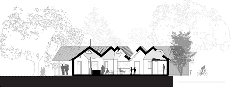 村屋-建筑位于丹麦北部,有五个山墙舱---酷图编号1073376