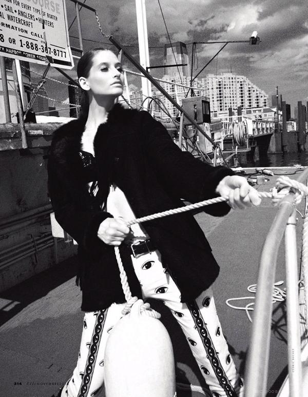 57号码头-苏珊・迪亚兹-ELLE艾丽意大利2013年11月---酷图编号10