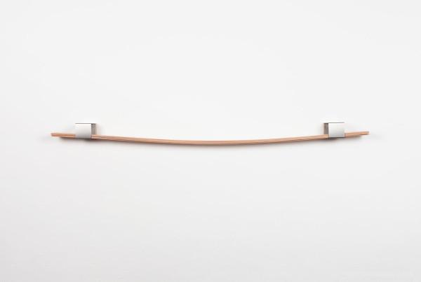 一种灵活的弧线壁挂货架-为你的增加适应您的个性化存储,由6个木板和两个不锈钢支架组合---酷图编号1