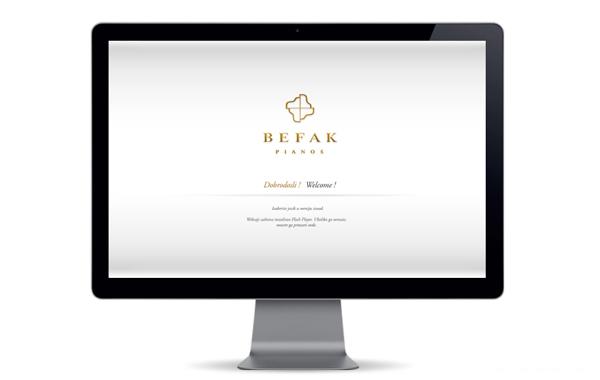 Befak贝尔格莱德钢琴厂品牌设计-独特烫金标志,给人永远地留下优雅钢琴的印象---酷图编号1078313