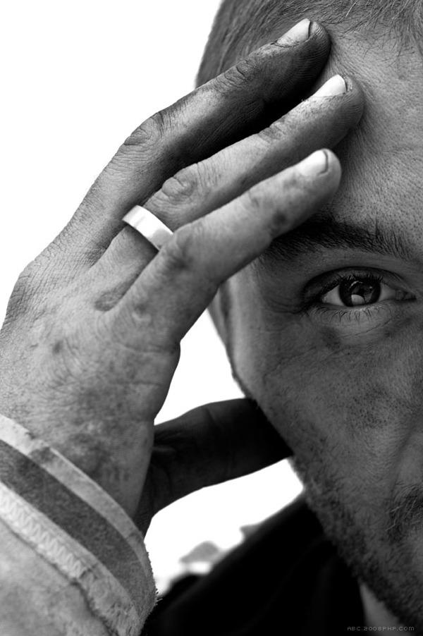 意大利矿工黑白人物肖像---酷图编号11