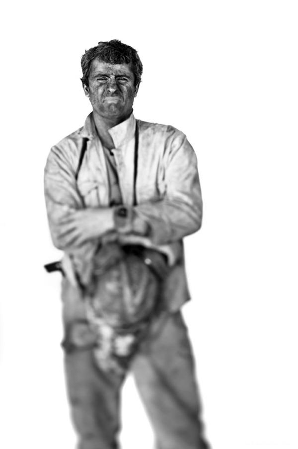 意大利矿工黑白人物肖像---酷图编号9