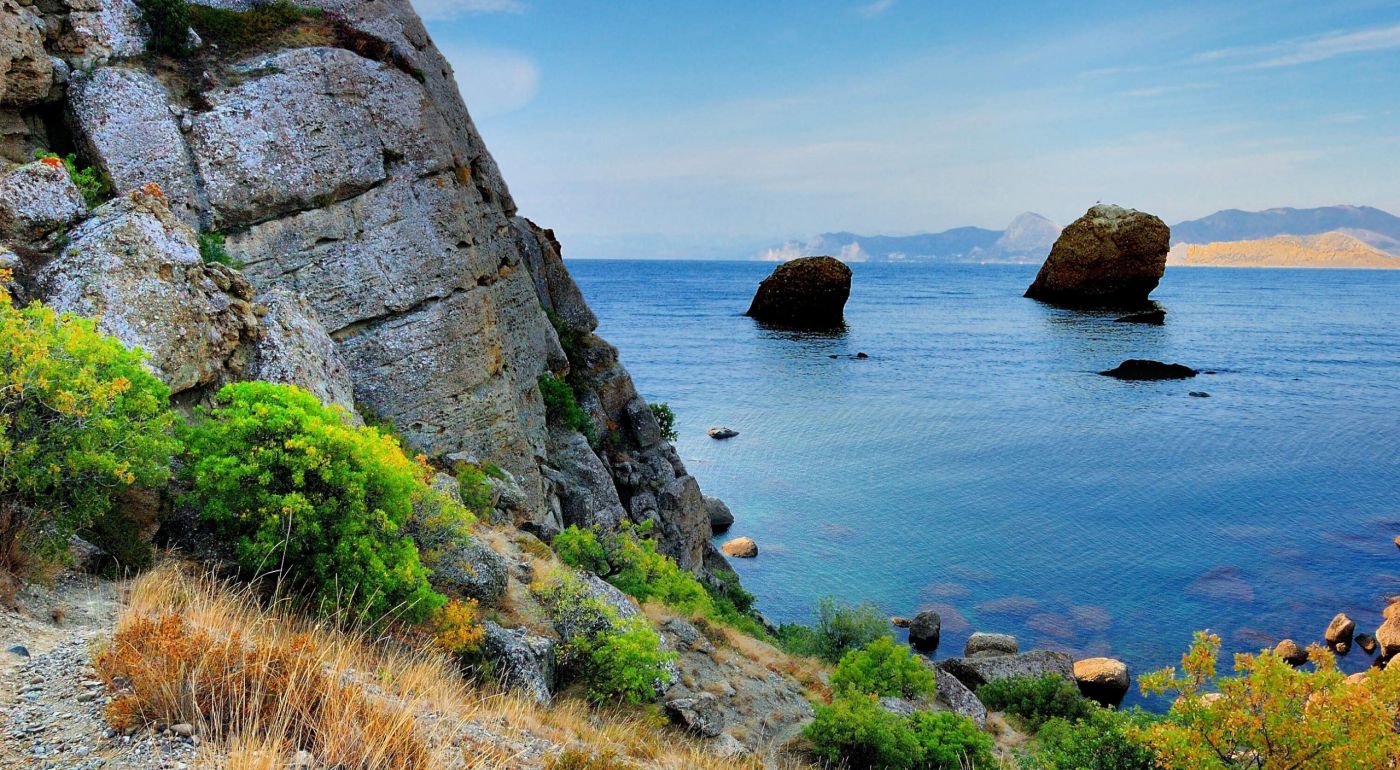 海岸海岩石壁纸图片