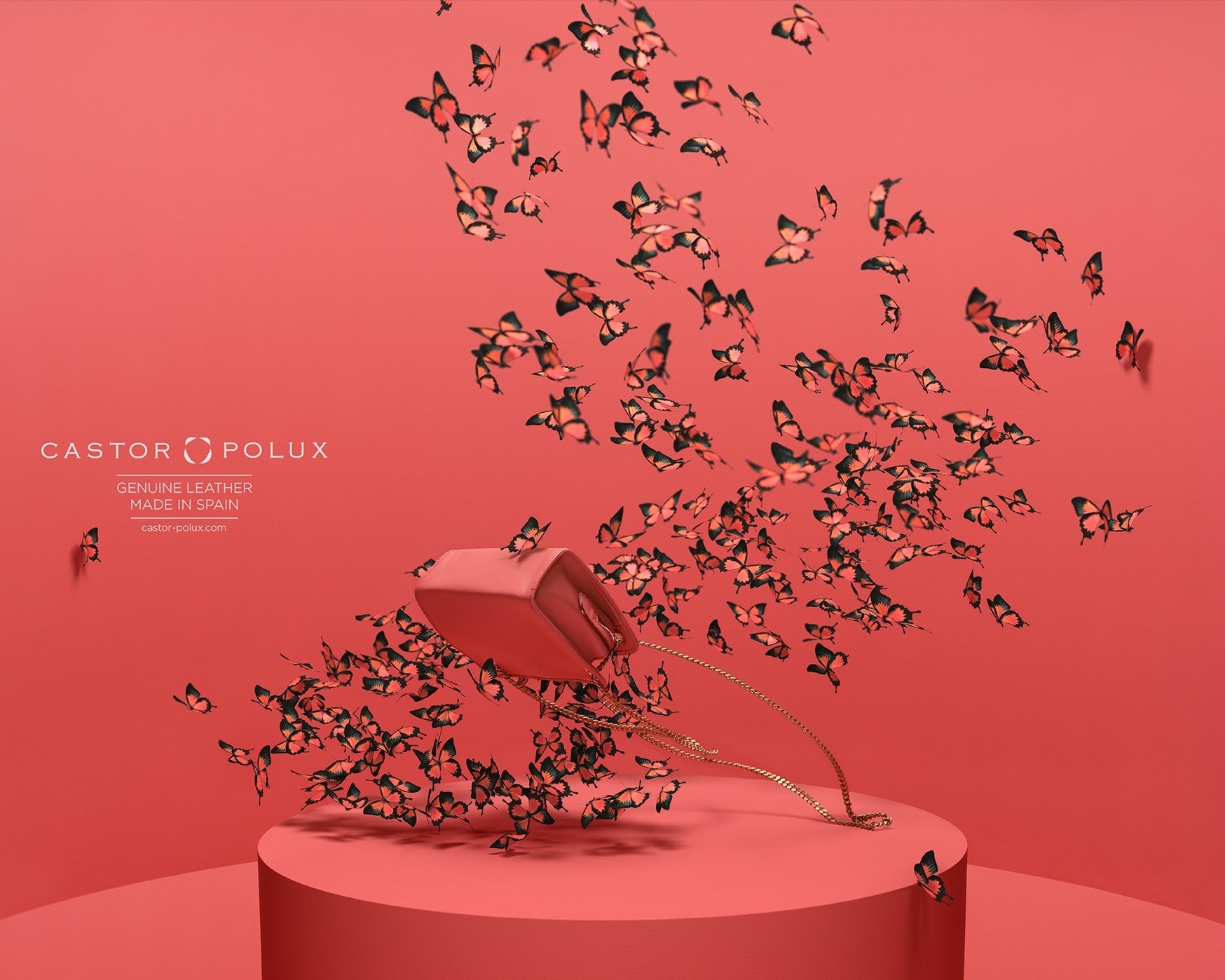 西班牙Castor/Polux真皮包包平面广告封面大图