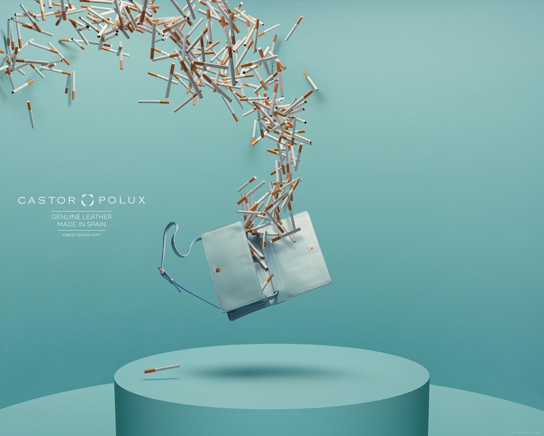 西班牙Castor/Polux真皮包包平面广告---酷图编号1079342