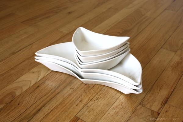 韩式风Sang Dishware拼接瓷器餐具-五颜六色的配菜共享碗体---酷图编号1081156