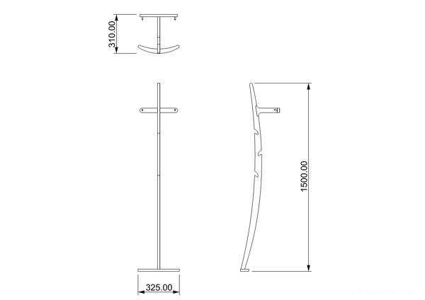 Curve Hanger木质曲线衣架-小空间的家具衣架---酷图编号12