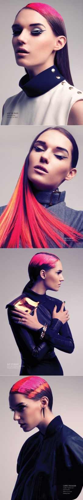 丰富多彩朋克摇滚风格发艺睫毛女作品