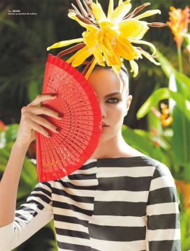 热带女郎丹尼・卡多佐-世界时装之苑2013年1月墨西哥，大胆经典的背景和自然采光