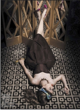 伊夫・埃斯特尔-经典时尚的复古网格时装