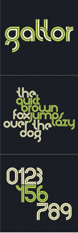 几何干净Galtor字体-匈牙利布达佩斯titusprod字体设计工作室作品