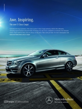 Mercedes-benz梅赛德斯奔驰汽车Awe.Insporong2013平面广告