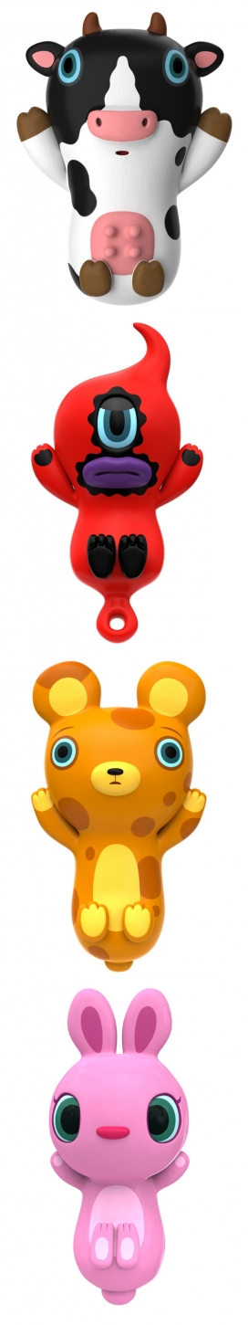 可爱动物吉祥物玩具设计-日本东京Hiroshi Yoshii玩具设计师作品