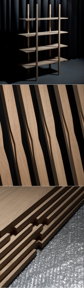 环环相扣的木架子-瑞士工业设计师Lucien Gumy作品