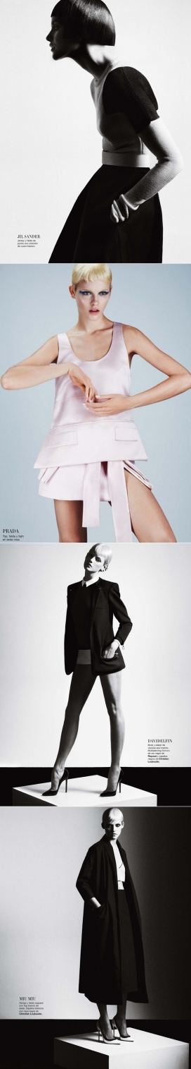 时尚Bazaar芭莎西班牙-利落短发的现代流行艺术女神