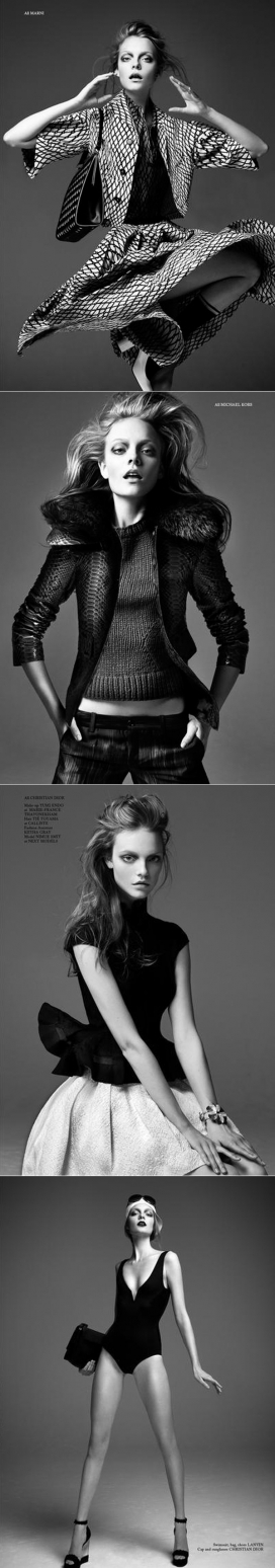 笑-幸福的女孩是最漂亮的-为Glass杂志量身打造的时装摄影