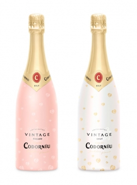 Codorniu情人节两款限量瓶-英国Butterfly Cannon包装设计师作品