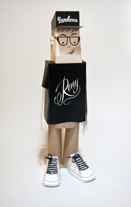 原创纸玩具Reny-墨西哥莫雷利亚DIRTYPE品牌设计师作品