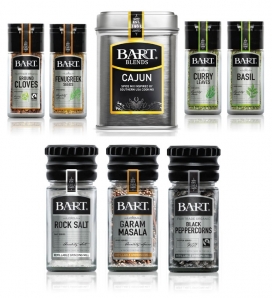 Bart Spices蜂蜜包装设计，图形被赋予了更现代的感觉，在超市环境里快速与传统外观形成对比