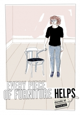 Furniture Bank银行公益平面广告