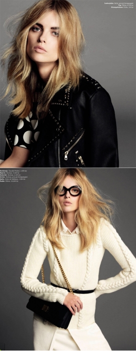 Elle世界时装之苑丹麦2013年1月-高对比度的外观时装秀