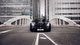 高清晰深蓝色法拉利汽车壁纸