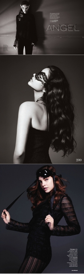 芭芭拉Palvin的黑暗天使-ELLE世界时装之苑2013年英国3月