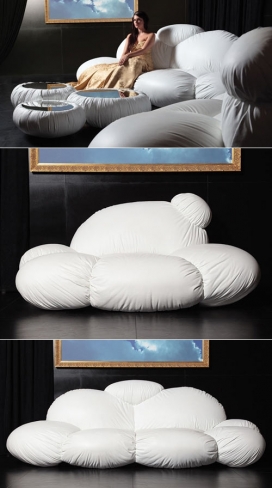 CIRRUS蘑菇云座椅-柔软，蓬松的棉花看上去像一朵云彩