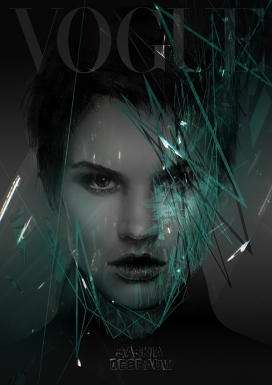 Vogue时尚人像插画-立陶宛维尔纽斯Bogdan Kociuba插画师作品