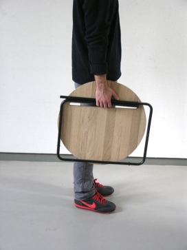 Clip便携式圆桌-波兰Jan Kochanski设计师作品