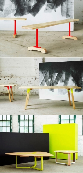 超鲜艳色彩凳子家具-澳大利亚Koskela家居设计师作品