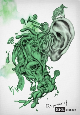 俱乐部的力量-Hi-Fi klubben平面广告
