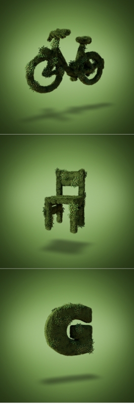 草艺术品-美国David Brodeur创意设计师作品