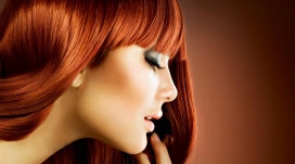 妖艳美秀发女子