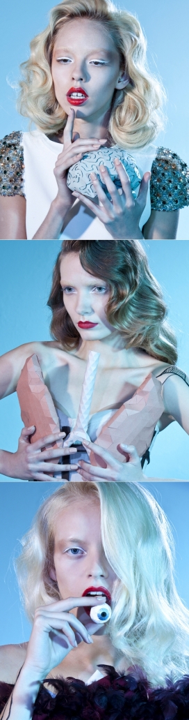 纸雕人像作品-英国The Makerie摄影工作室作品