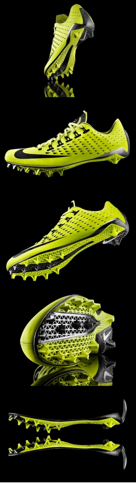 耐克蒸气激光3D打印螺栓足球运动球鞋