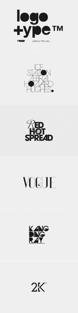 Ytpe™字母排版logo标志集合-南非约翰内斯堡Anthony Neil Dart插画师作品