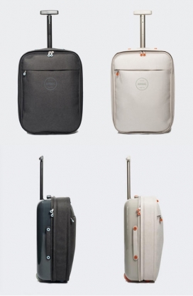 带安全气囊轻型随身携带单杠行李箱，后壳由硬质材料制成提供更多的保护-Michael Young产品设计师作品