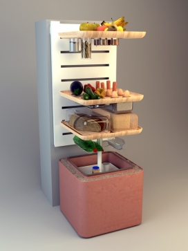开放式食物储物柜-意大利罗马alan zirpoli设计师作品